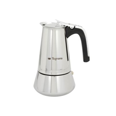Coffee Maker for 6 Cups TOGNANA Grancucina Riflex, Steel