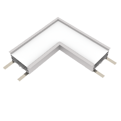 L-Connector 8W 3000K White For Recessed LED Profiles