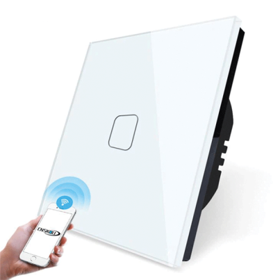 Wi-Fi touch 1gang 1 way switch white 1000W