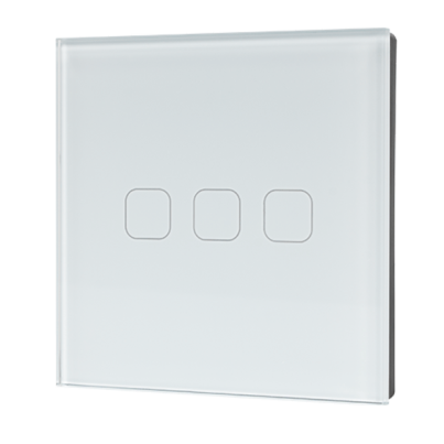 Wi-Fi  touch 3gang 1 way switch white