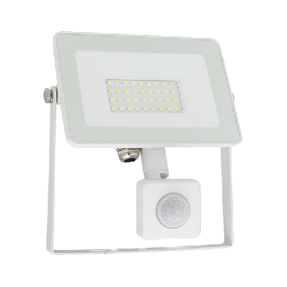 LED floodlight VEGA Slim 30W 4000K IP65 WH Sensor