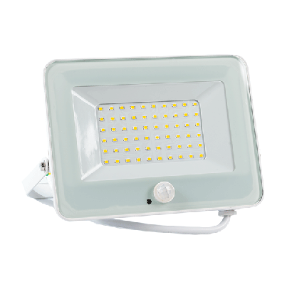 LED floodlight VEGA Slim 50W 3000K IP65 WH Sensor