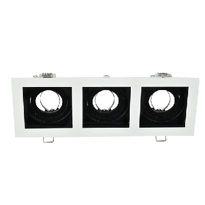 EL-110Sq3 Sq. recessed downlight GU10 white & black