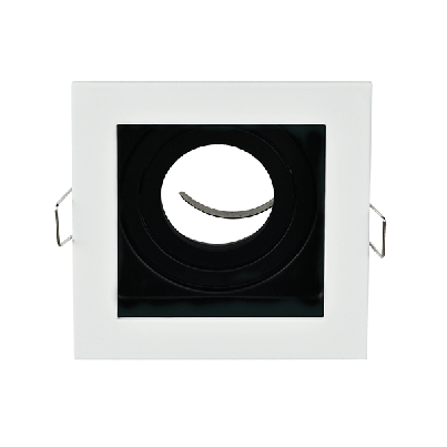 EL-110Sq1 Sq. recessed downlight GU10 white & black