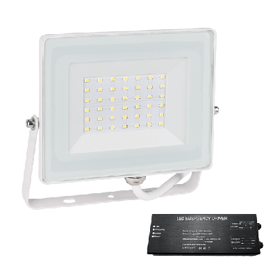 STELLAR HELIOS LED floodlight 30W 4000K white+ emergency kit