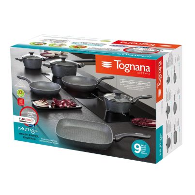 KITCHEN SET MYTHOS MARBLE NERO FLOATEC, 9 pcs