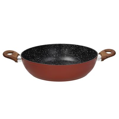 Skillet TOGNANA Rustic Stone, Two Handles, 28cm, Red