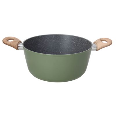 Casserole TOGNANA Sage Stone, 2 Handles, 24cm, Green