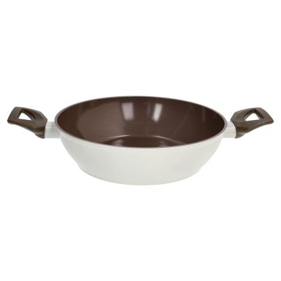 Skillet TOGNANA Sintonia, Two Handles, PFAS Free, 24cm, Beige-Maroon