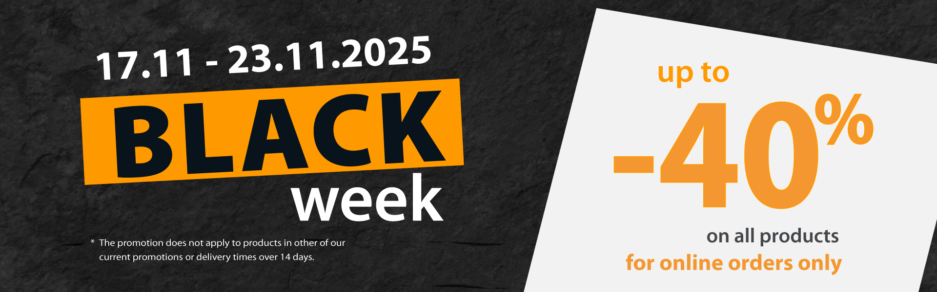 Black week -40% off
